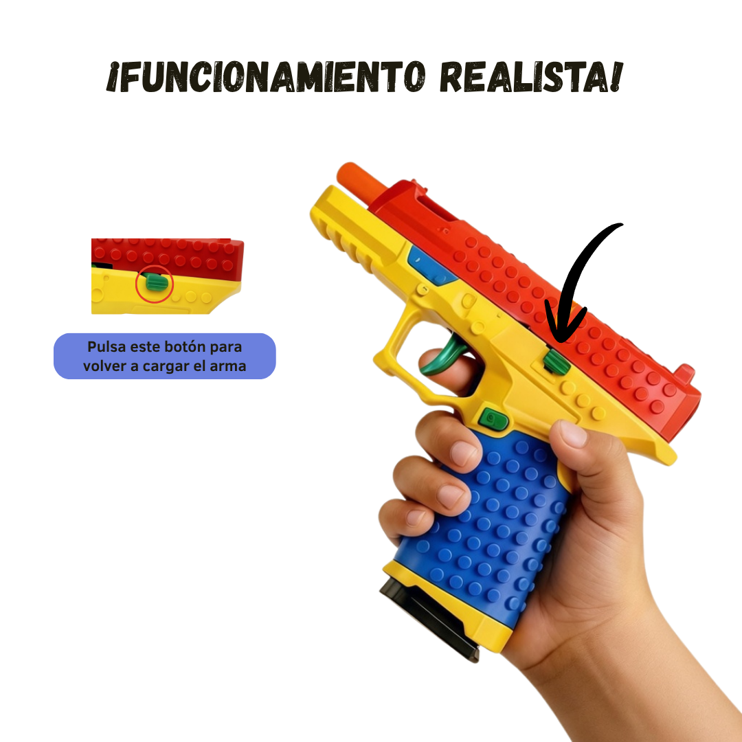 Pistola de Bloques con Cargador